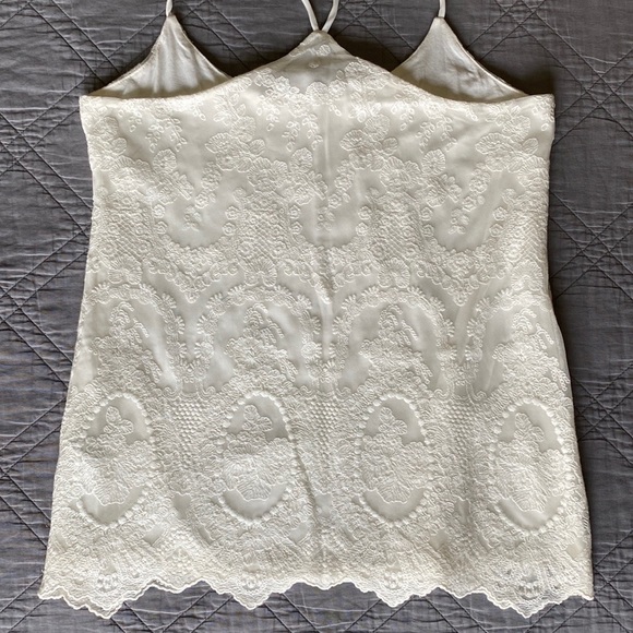 •White House Black Market (WHBM)•Boho Floral Lace Beaded Cami - Picture 5 of 11